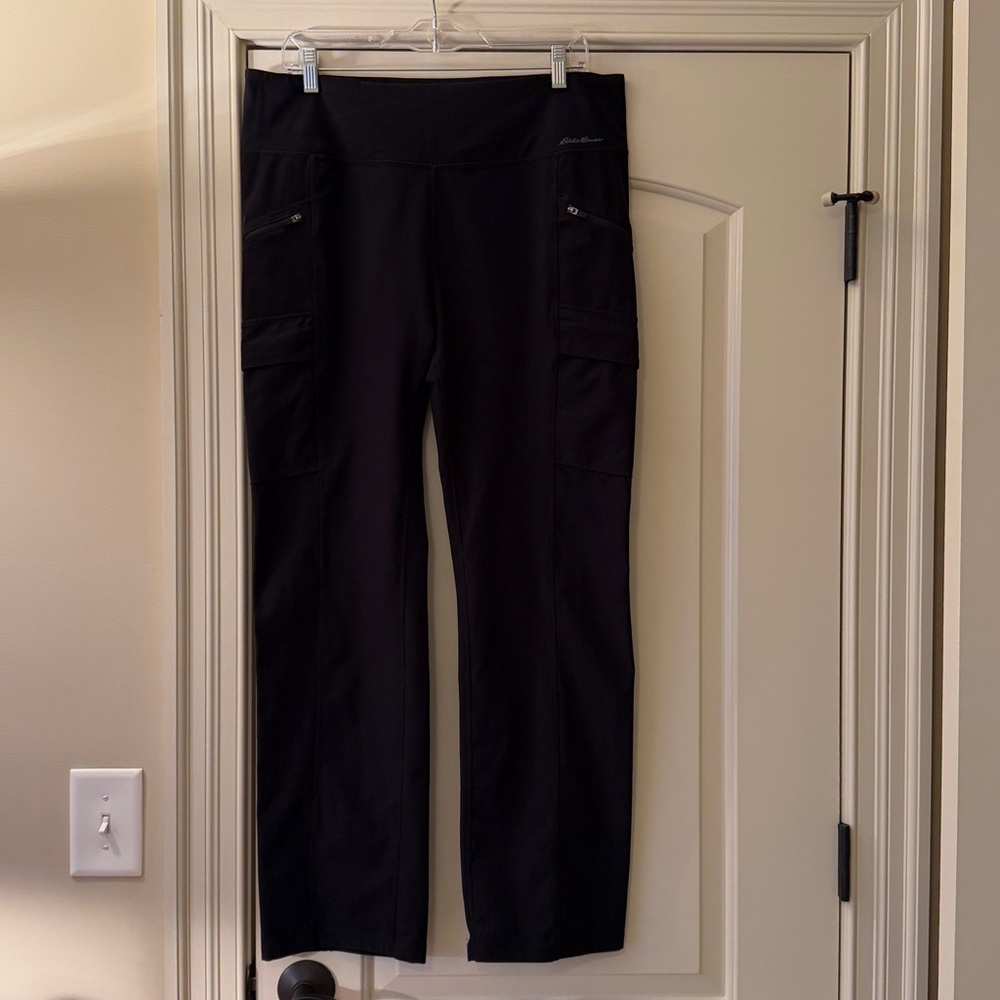EDDIE BAUER Women's Black Straight Leg Hiking Pants
